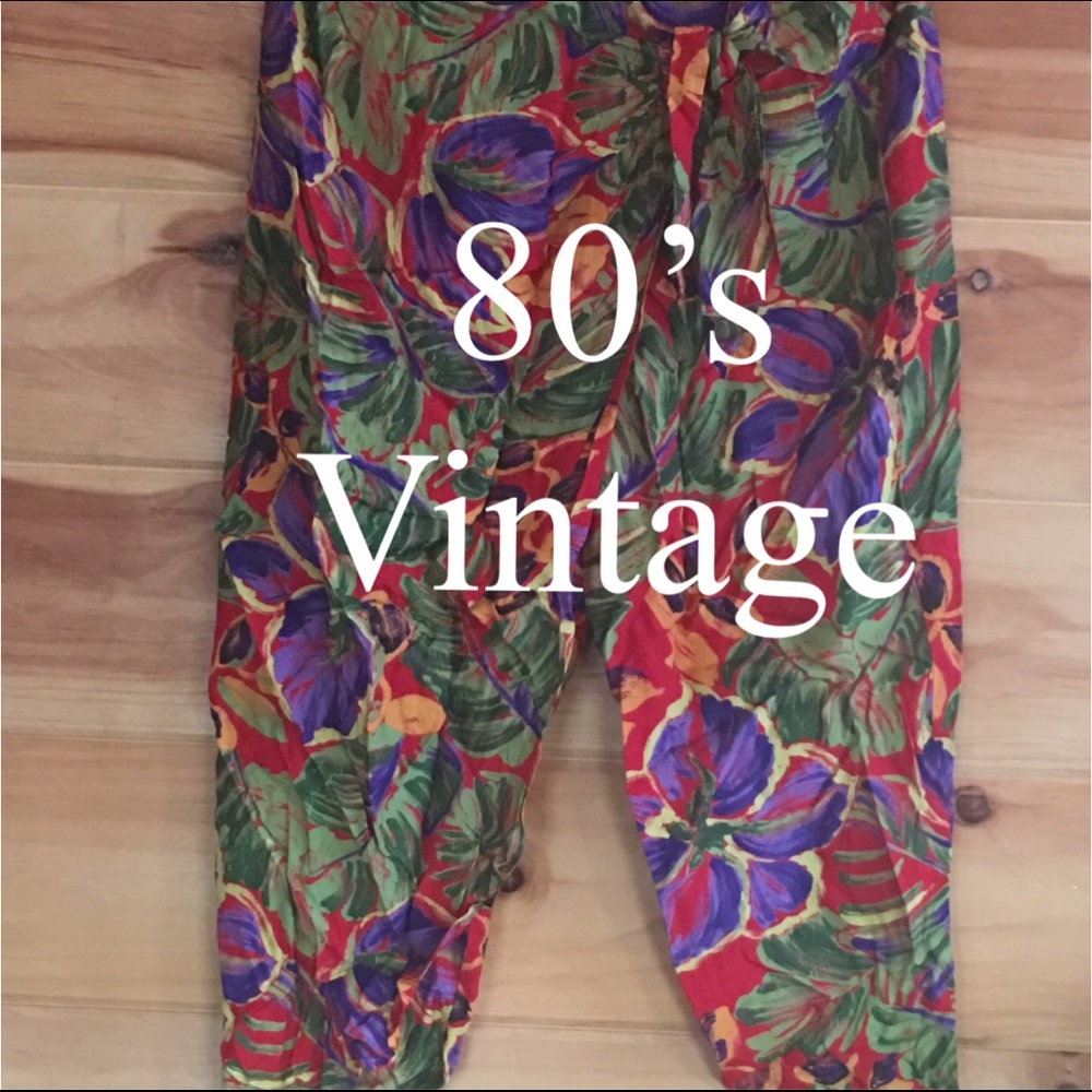 VINTAGE 80’s Scarf Pants